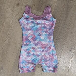 Mermaid Scale Gymnastics Leotard